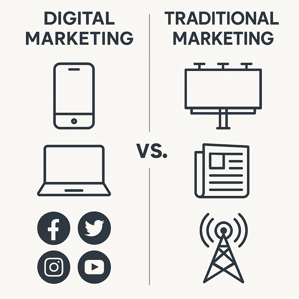 Digital Marketing vs Traditional Marketing