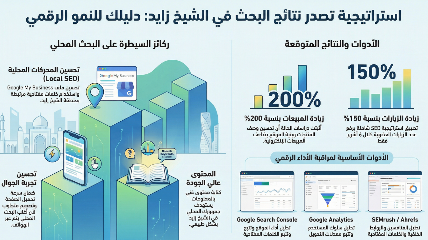 تحسين محركات البحث في الشيخ زايد
