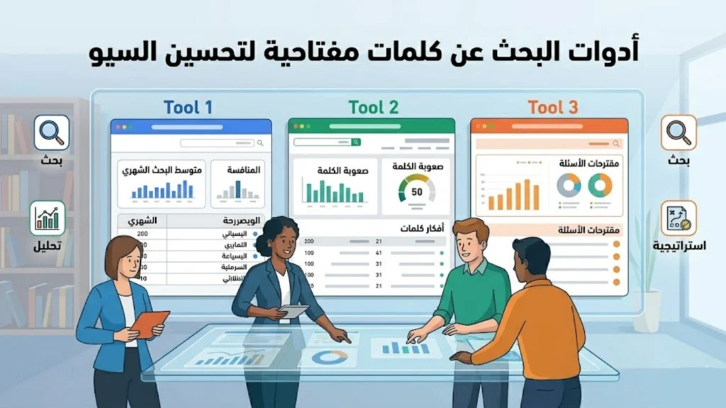 أدوات البحث عن كلمات مفتاحية لتحسين السيو