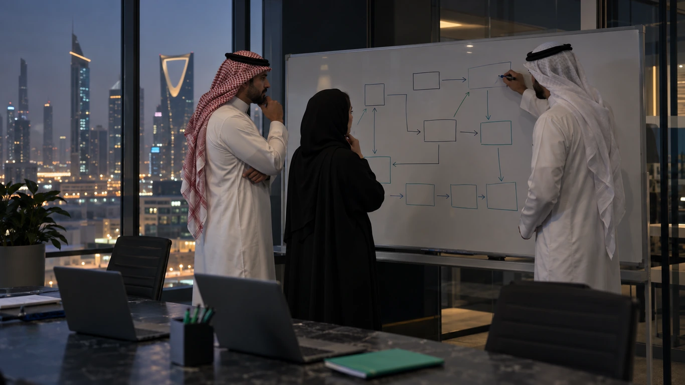 GTM Engineering: فريق إدارة في شركة B2B يرسم نظام الوصول إلى السوق