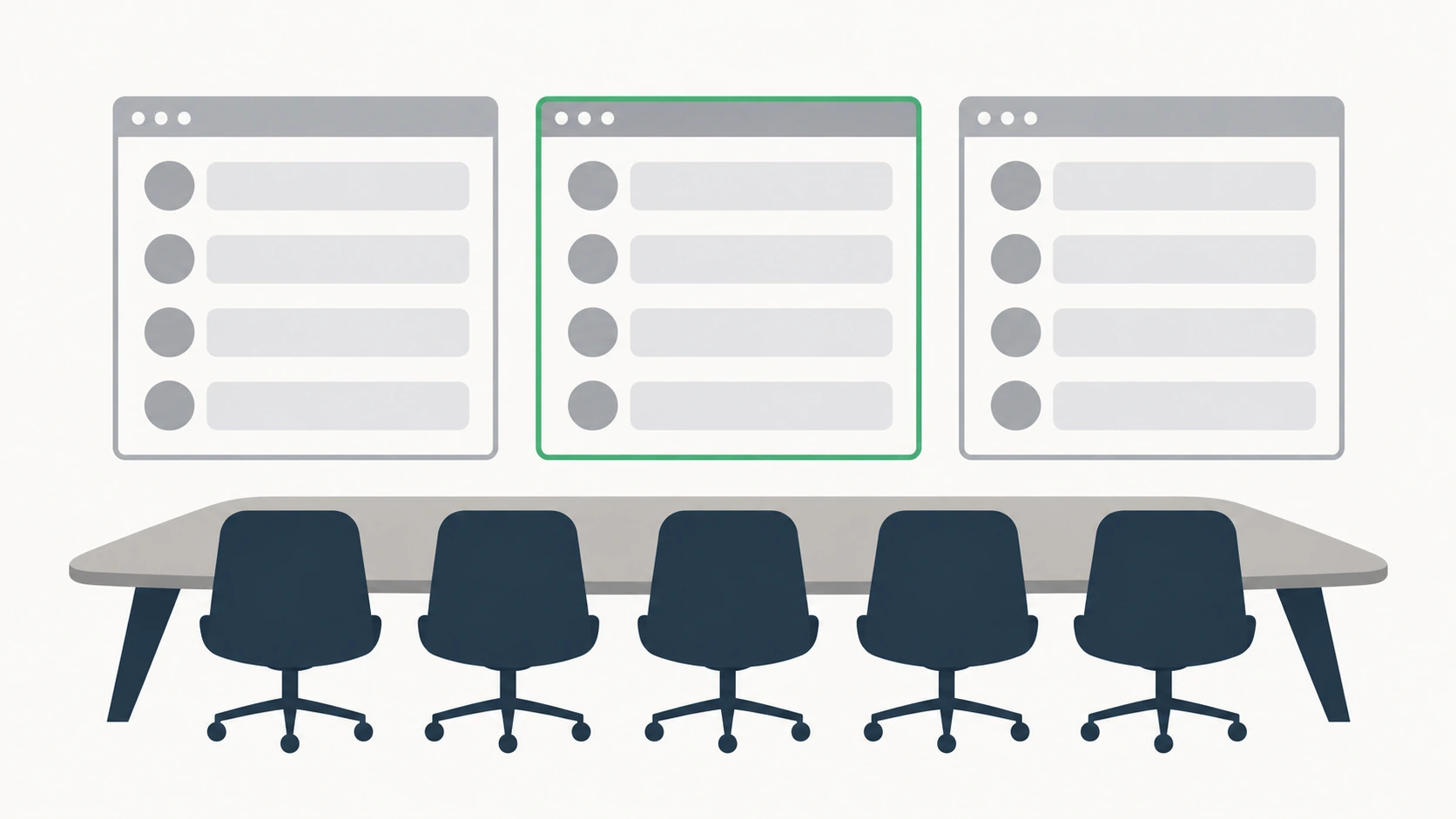 Medical device marketing agency test: three answer engines returning a shortlist of supplier names to a hospital committee