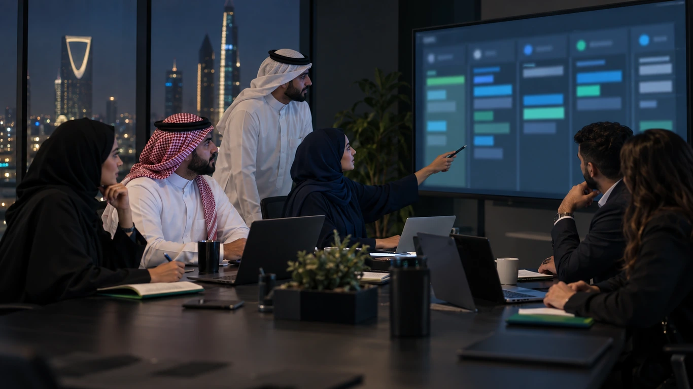Marketing and sales teams reviewing one shared pipeline view