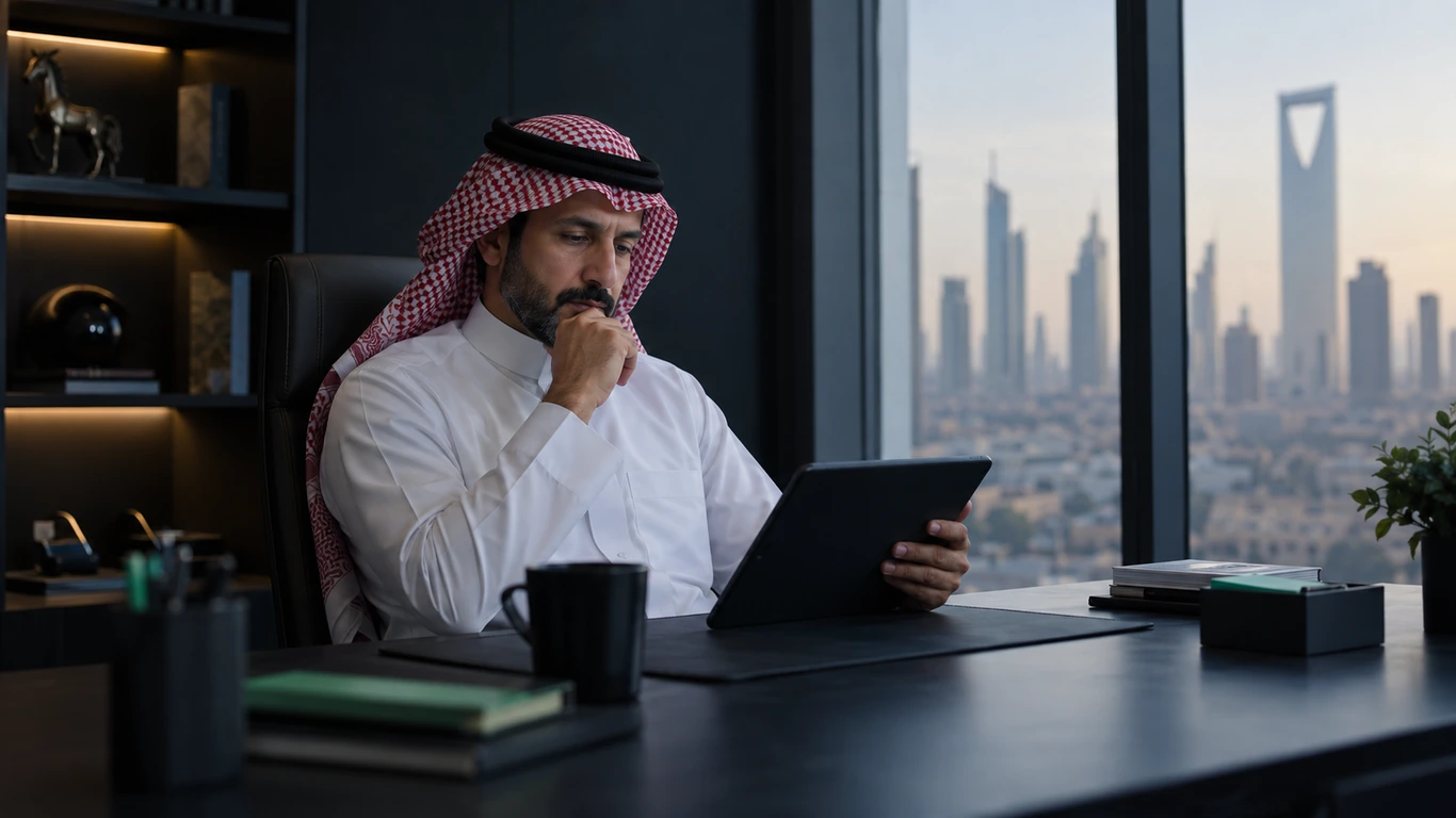 B2B buyer in the Gulf researching suppliers before the first sales call